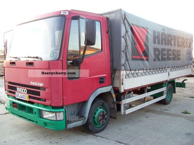1997 Iveco  75E14 Truck over 7.5t Stake body and tarpaulin photo
