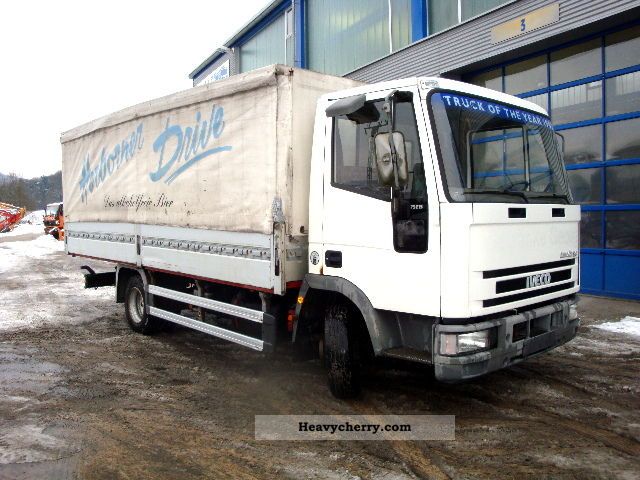 1993 Iveco  75 E 15 Van or truck up to 7.5t Stake body and tarpaulin photo
