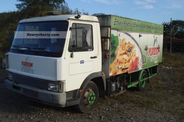 1991 Iveco  65-9 Van or truck up to 7.5t Refrigerator box photo