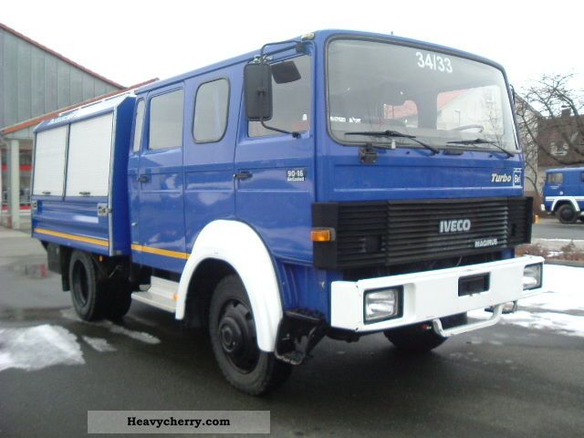 1986 Iveco  Magirus 90-16 AW Turbo 4x4 Truck over 7.5t Box photo