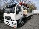 2001 MAN  14 224 flatbed with crane Palfinger PK 9500 Truck over 7.5t Stake body photo 9