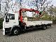 2001 MAN  14 224 flatbed with crane Palfinger PK 9500 Truck over 7.5t Stake body photo 1