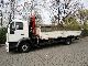 2001 MAN  14 224 flatbed with crane Palfinger PK 9500 Truck over 7.5t Stake body photo 4