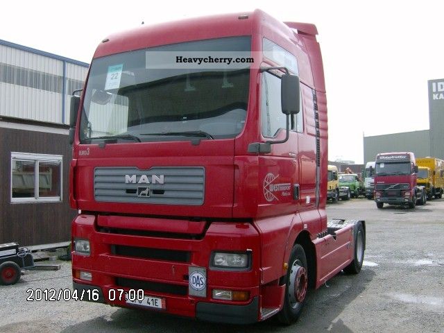 2001 MAN  18 460 mark to XXL Int.gültige 21:05:12 Semi-trailer truck Standard tractor/trailer unit photo