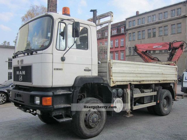 1994 MAN  19.272, 4x4, Crane, 4-point support Truck over 7.5t Stake body photo