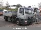 2004 MAN  LE 15 220 3-way tipper with Palfinger crane Truck over 7.5t Tipper photo 3
