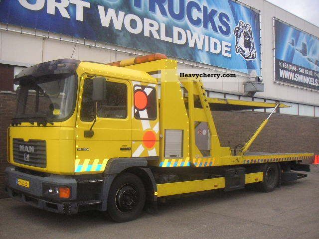 2000 MAN  12 224 dual loader tow Truck over 7.5t Breakdown truck photo