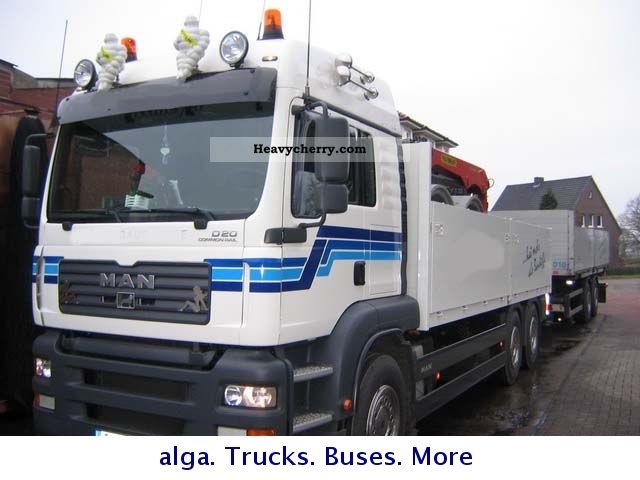 2004 MAN  TGA 26.430 6x4 Palfinger 1900 Truck over 7.5t Stake body photo