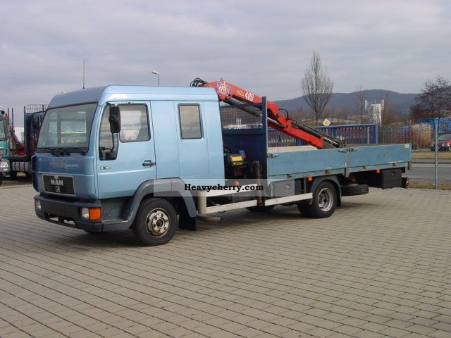 2000 MAN  DOKA 8163 + crane Van or truck up to 7.5t Truck-mounted crane photo