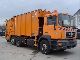 MAN  26 293 refuse compactor vehicle with gasoline Schörling 1998 Refuse truck photo