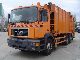 1998 MAN  26 293 refuse compactor vehicle with gasoline Schörling Truck over 7.5t Refuse truck photo 2