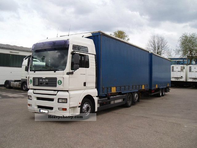 2007 MAN  TGA 26.440 Jumbozug 118 m³, EURO-5 Truck over 7.5t Stake body and tarpaulin photo