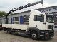 2003 MAN  TGA 18.310 flatbed with Hiab crane Truck over 7.5t Stake body photo 1
