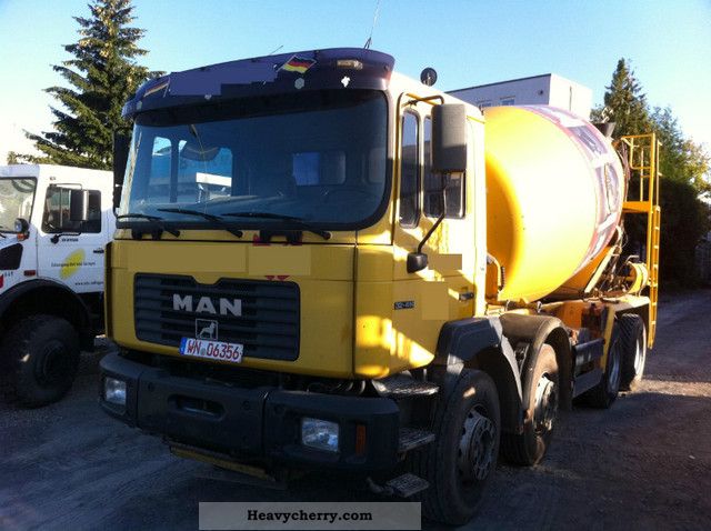 1999 MAN  32 414 Concrete / EURO 2 / 8x4 / 9 m³ / TOP! Truck over 7.5t Cement mixer photo