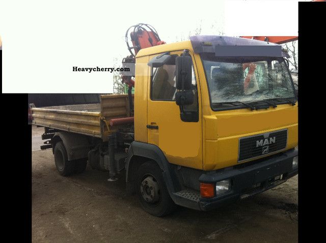 2000 MAN  10 148 with crane Truck over 7.5t Tipper photo