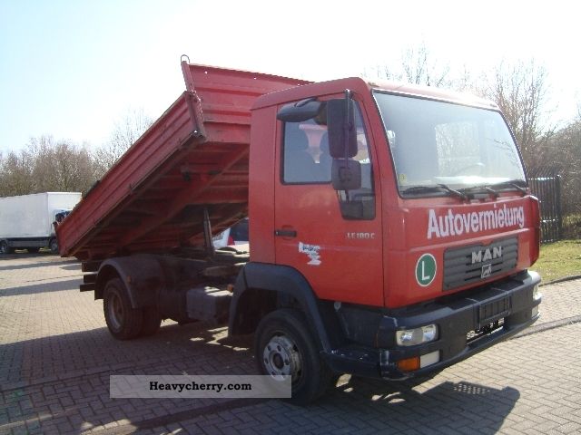 2002 MAN  LE180C Meiller 3Seitenkipper-3Seats-€ 3 Van or truck up to 7.5t Three-sided Tipper photo