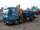1997 MAN  9163 City with hook and crane Truck over 7.5t Roll-off tipper photo 5