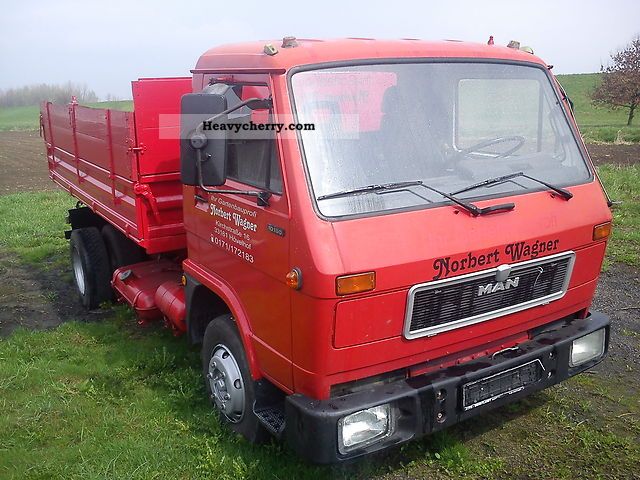1990 MAN  10-150 Lad 6 t Wywrot MEILLER NA 3 strony Truck over 7.5t Tipper photo