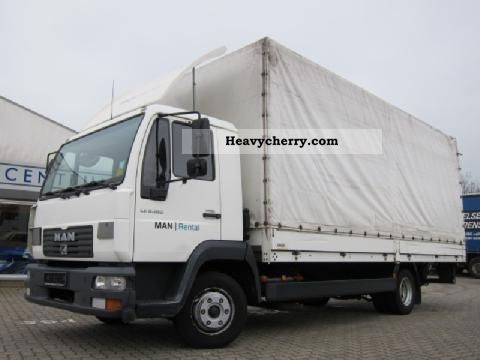 2005 MAN  LE 4x2 8180 Van or truck up to 7.5t Stake body and tarpaulin photo