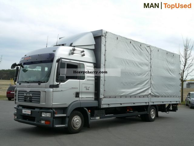 2008 MAN  TGL 8.240 4X2 BL (Euro 4 air-air suspension) Van or truck up to 7.5t Stake body and tarpaulin photo