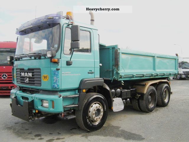 2001 MAN  FE 26 460 DFK 6x4 Euro 3 Intarder Truck over 7.5t Three-sided Tipper photo