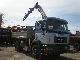 1999 MAN  19 314 Tipper with Crane Truck over 7.5t Three-sided Tipper photo 6