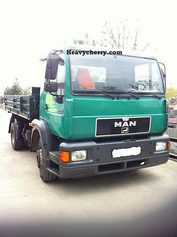 1997 MAN  14 163 Truck over 7.5t Three-sided Tipper photo