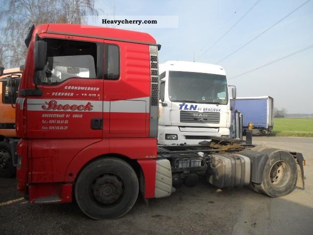 2001 MAN  TGA 410 A INTARDER Semi-trailer truck Standard tractor/trailer unit photo