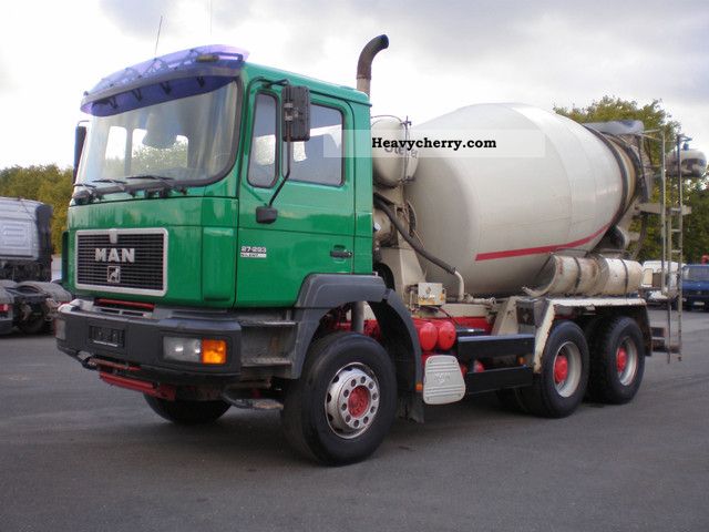 2000 MAN  27 293 7 m³ silent transmission Stetter Truck over 7.5t Cement mixer photo