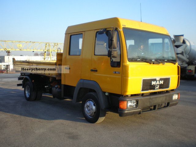 2000 MAN  8163, 3 pages Meiller tipper Van or truck up to 7.5t Three-sided Tipper photo