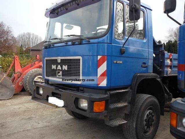 1994 MAN  17 232 Truck over 7.5t Three-sided Tipper photo