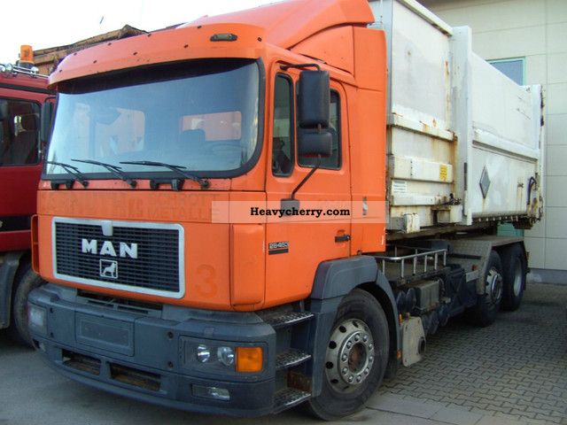 1997 MAN  26 463 with RIES 20cbm-Press Container Truck over 7.5t Roll-off tipper photo