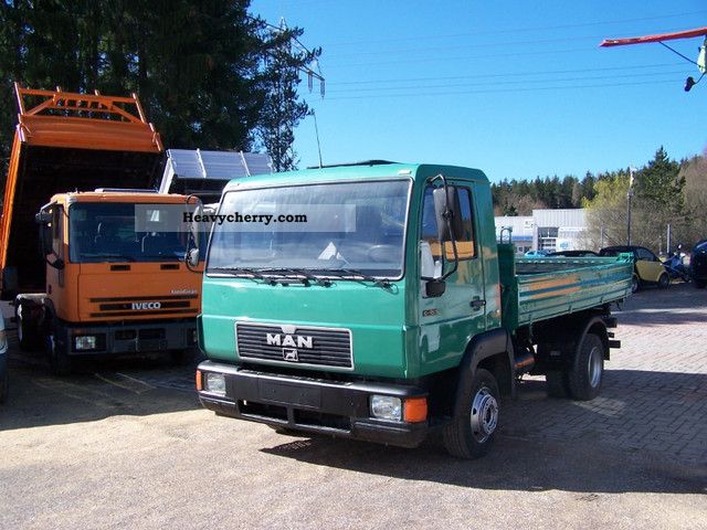 1993 MAN  8163 Van or truck up to 7.5t Tipper photo