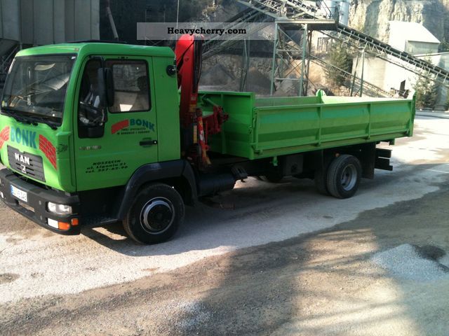 2002 MAN  LE 8.180 Truck over 7.5t Three-sided Tipper photo