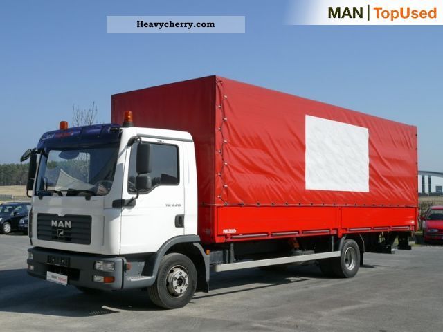 2007 MAN  TGL 12.210 4X2 BL (Euro 4 air-air suspension) Truck over 7.5t Stake body and tarpaulin photo