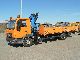 2001 MAN  12 220 4X2 flatbed with 9 meters MKG crane Truck over 7.5t Stake body photo 11
