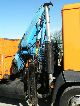 2001 MAN  12 220 4X2 flatbed with 9 meters MKG crane Truck over 7.5t Stake body photo 8