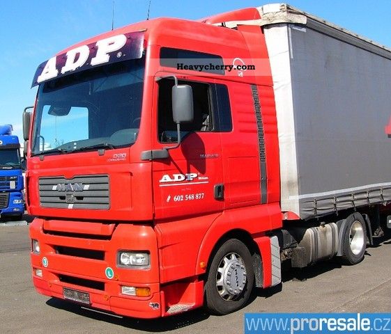 2004 MAN  TGA 18.430 4x2 BLS low-deck Semi-trailer truck Volume trailer photo