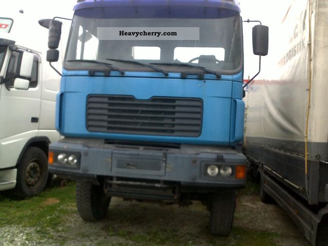 1997 MAN  26/27.343 6x6 sheet Semi-trailer truck Heavy load photo