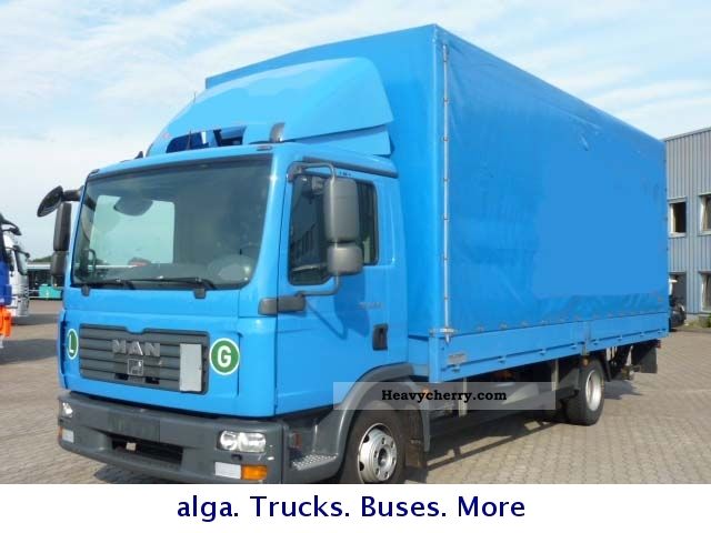 2008 MAN  8210 Foot, spoilers interior height! , Foot trailer coupling Truck over 7.5t Stake body and tarpaulin photo