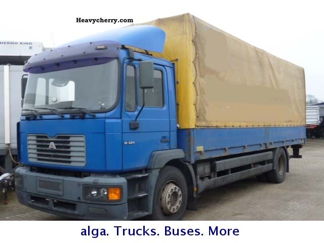 2000 MAN  18 264 7.25 mtr. Plane Lbw. 1.5 tons. Truck over 7.5t Stake body and tarpaulin photo
