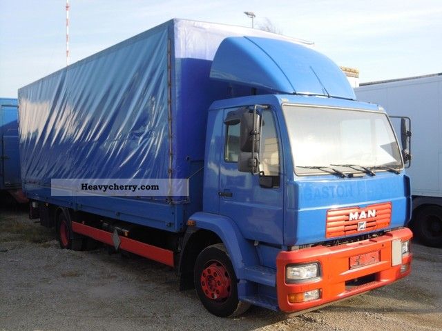 2006 MAN  12 280 LE 4x2 BL 6.20m liftgate Truck over 7.5t Stake body and tarpaulin photo