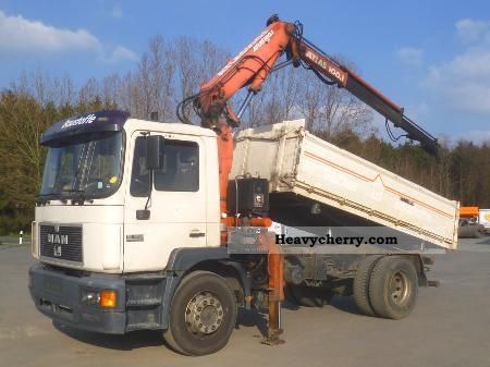 1997 MAN  FK 3 18 264 PAGE TRUCK WITH ATLAS 100.1 Truck over 7.5t Tipper photo