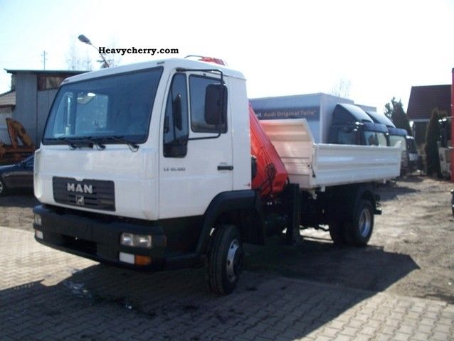 2003 MAN  Tipper S-3 10 180 + HDS Atlas Truck over 7.5t Truck-mounted crane photo