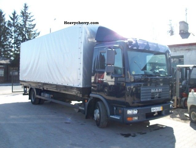 2006 MAN  TGL 12.240 8 biegów Truck over 7.5t Stake body and tarpaulin photo