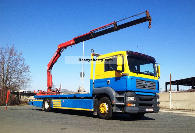 2002 MAN  TGA 18.410 m FLC. Fassi crane 130 (remote) Truck over 7.5t Truck-mounted crane photo