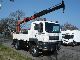 2004 MAN  TGA 18-410 FAK! 4x4! pritsche crane with! Truck over 7.5t Truck-mounted crane photo 1