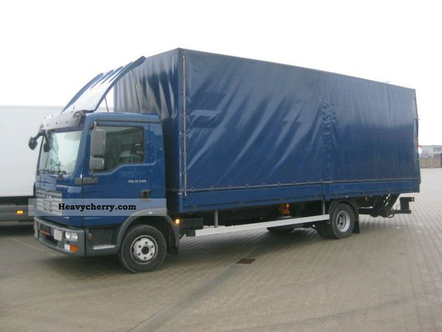 2008 MAN  TGL 12 240, LBW, leaf / air, € 4, APC Truck over 7.5t Stake body and tarpaulin photo