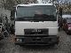 1995 MAN  8-153 Palfinger loading crane-foot trailer coupling Van or truck up to 7.5t Three-sided Tipper photo 1