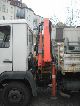 1995 MAN  8-153 Palfinger loading crane-foot trailer coupling Van or truck up to 7.5t Three-sided Tipper photo 2
